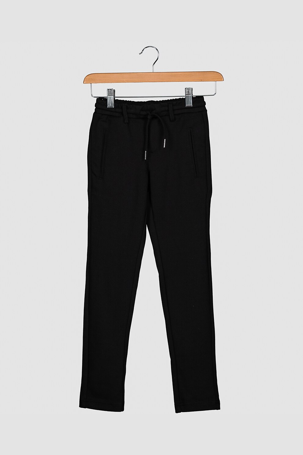 Jack&Jones, Pantaloni sport cu snur in talie, Negru