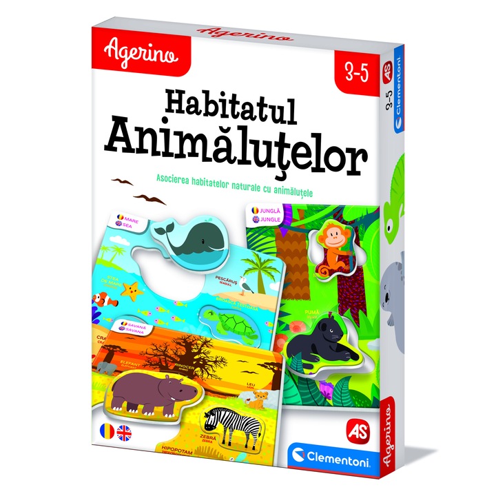 Joc Clementoni Agerino - Habitatul animalutelor