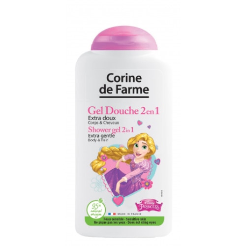 Gel de dus 2 in 1 pentru copii Disney Princess, 250 ml