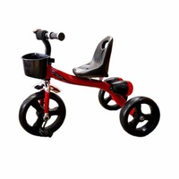 tricicleta cu pedale cosulet de depozitare si claxon pentru copii rosu imagen 23_0_
0