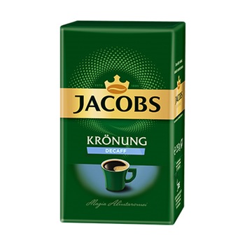 Cafea macinata decofeinizata Jacobs Kronung Alintaroma, 250g Cafea macinata decofeinizata Jacobs Kronung Alintaroma, 250g