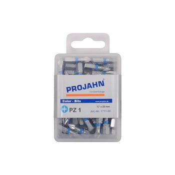 Set de biti colorati PZ 2 Pozidriv (in cruce) PROJAHN 1/4 Set de biti colorati PZ 2 Pozidriv (in cruce) PROJAHN 1/4