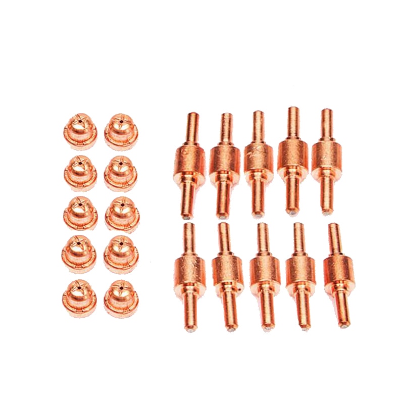 Set 10 duze si 10 electrozi PT-31 scurti pentru aparatele de taiere cu plasma CUT-40-45-50-60