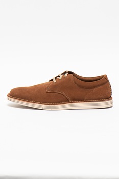 Clarks, Pantofi casual de piele intoarsa Forge Vibe, Scortisoara, 7 Clarks, Pantofi casual de piele intoarsa Forge Vibe, Scortisoara, 7
