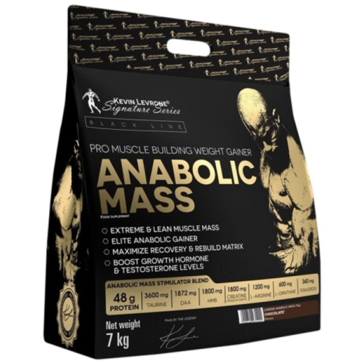 Хранителна добавка Kevin Levrone Black Line / Anabolic Mass Gainer, Бял шоколад, Кокос, 7000 гр