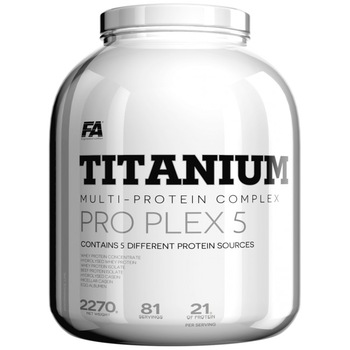 Supliment alimentar FA Nutrition TITANIUM Pro Plex 5, Vanilie, 2000 gr Supliment alimentar FA Nutrition TITANIUM Pro Plex 5, Vanilie, 2000 gr