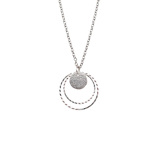 Lantisor dama, argintiu 46 cm lungime