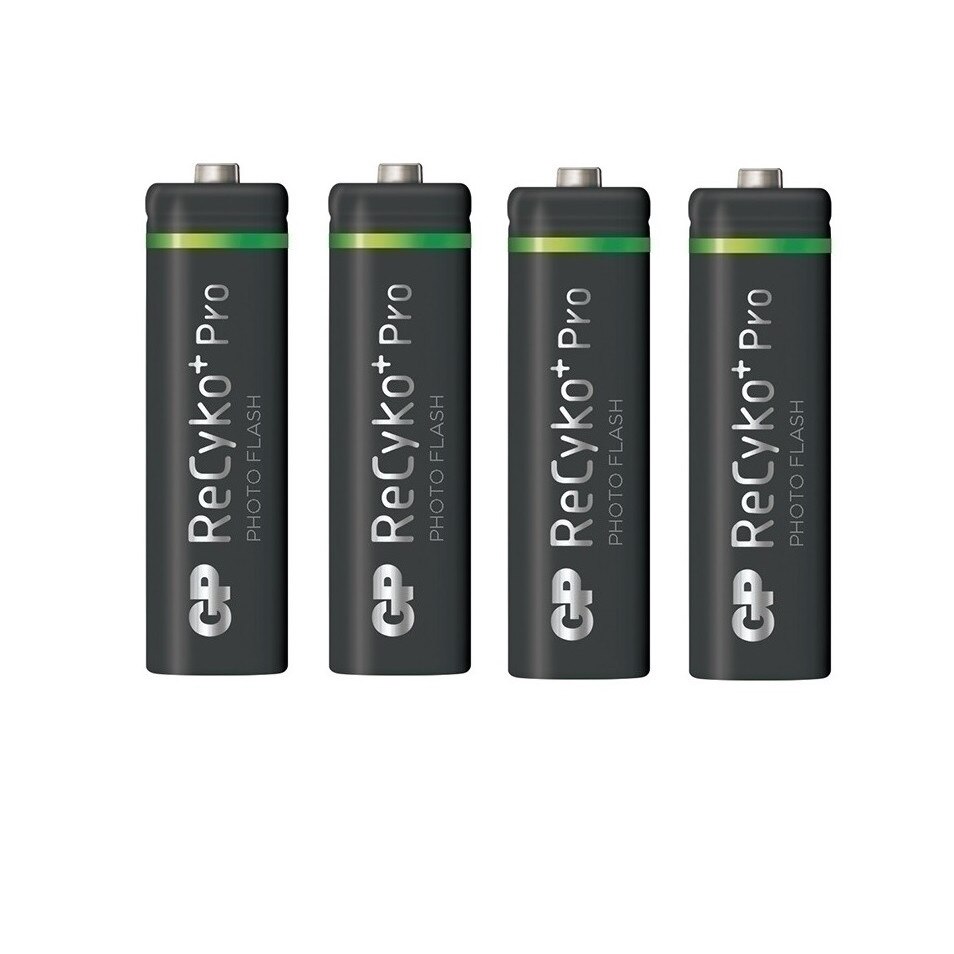 Set 4 acumulatori R6/AA GP ReCyko+ Foto Pro Professional 2600mAh, gata incarcati