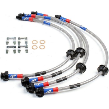 Set 4 furtunuri frana, EBC Brakes, cu camasa metalica, pentru Smart Forfour (W454) Set 4 furtunuri frana, EBC Brakes, cu camasa metalica, pentru Smart Forfour (W454)