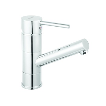 Baterie baie pentru lavoar, Ferro Linus BLX2A, montaj stativ, monocomanda, finisaj cromat Baterie baie pentru lavoar, Ferro Linus BLX2A, montaj stativ, monocomanda, finisaj cromat