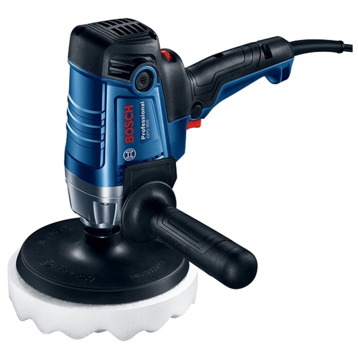 Полираща машина Bosch - GPO 950, 950 W, 180 mm, постоянни обороти, плавен старт, регулируеми обороти