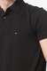 Tommy Hilfiger, Tricou polo din amestec de bumbac organic, Negru