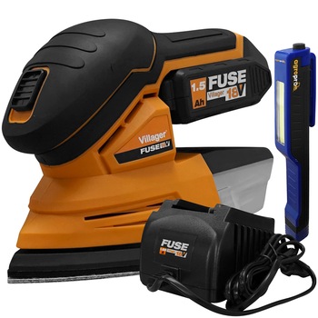 Slefuitor cu acumulator Villager VLN 7120, 11000 oscilatii/minut, set power bundle baterie 1.5 Ah incarcator 1.65 A, lanterna LED magnetica AgroPro Slefuitor cu acumulator Villager VLN 7120, 11000 oscilatii/minut, set power bundle baterie 1.5 Ah incarcator 1.65 A, lanterna LED magnetica AgroPro