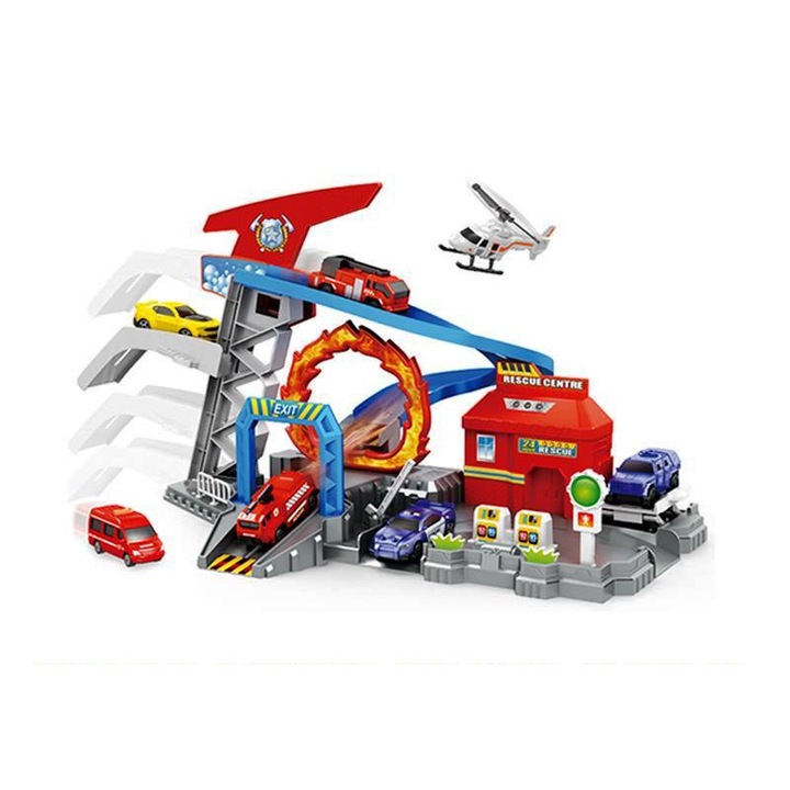 Set baza centru de salvare, masinute incluse