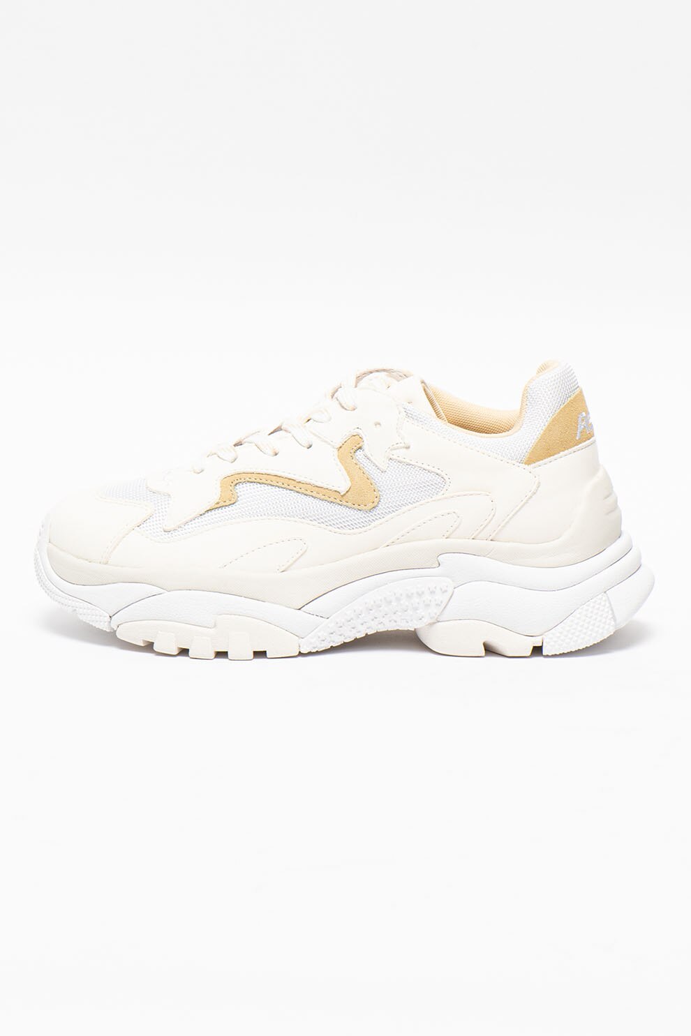 ASH, Pantofi sport din piele cu insertii din plasa Addict