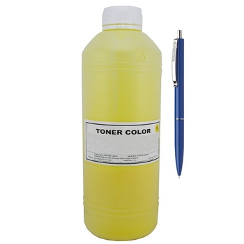 Flacon Refill Toner Jadi Compatibil HP CB542A (125A) Galben 100g si Pix Schneider Flacon Refill Toner Jadi Compatibil HP CB542A (125A) Galben 100g si Pix Schneider