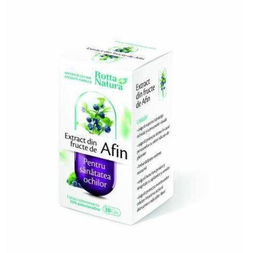 Extract din Fructe de Afin, 30 capsule, Rotta Natura