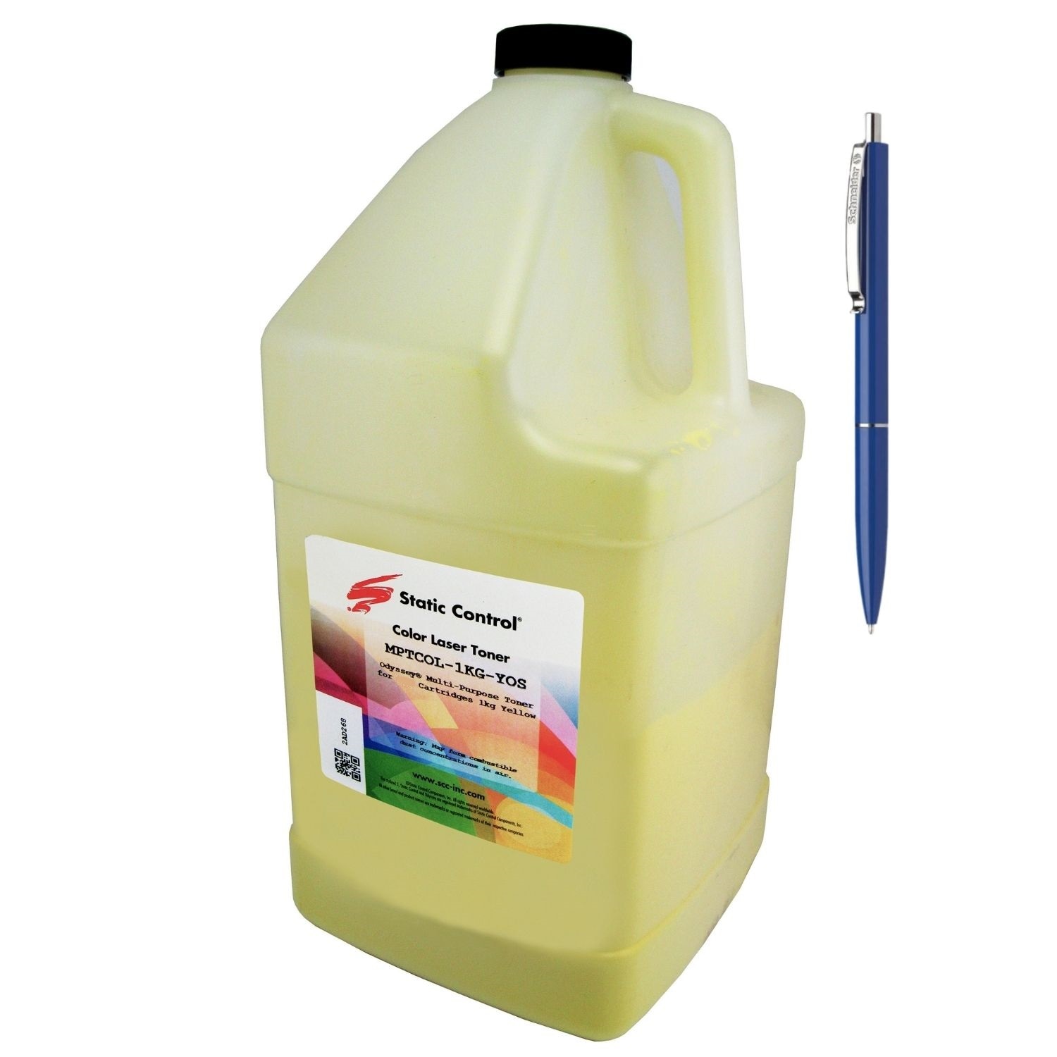 Bidon Refill Toner Static Control Component Compatibil HP W2122X (212X) Galben 1000g si Pix Schneider