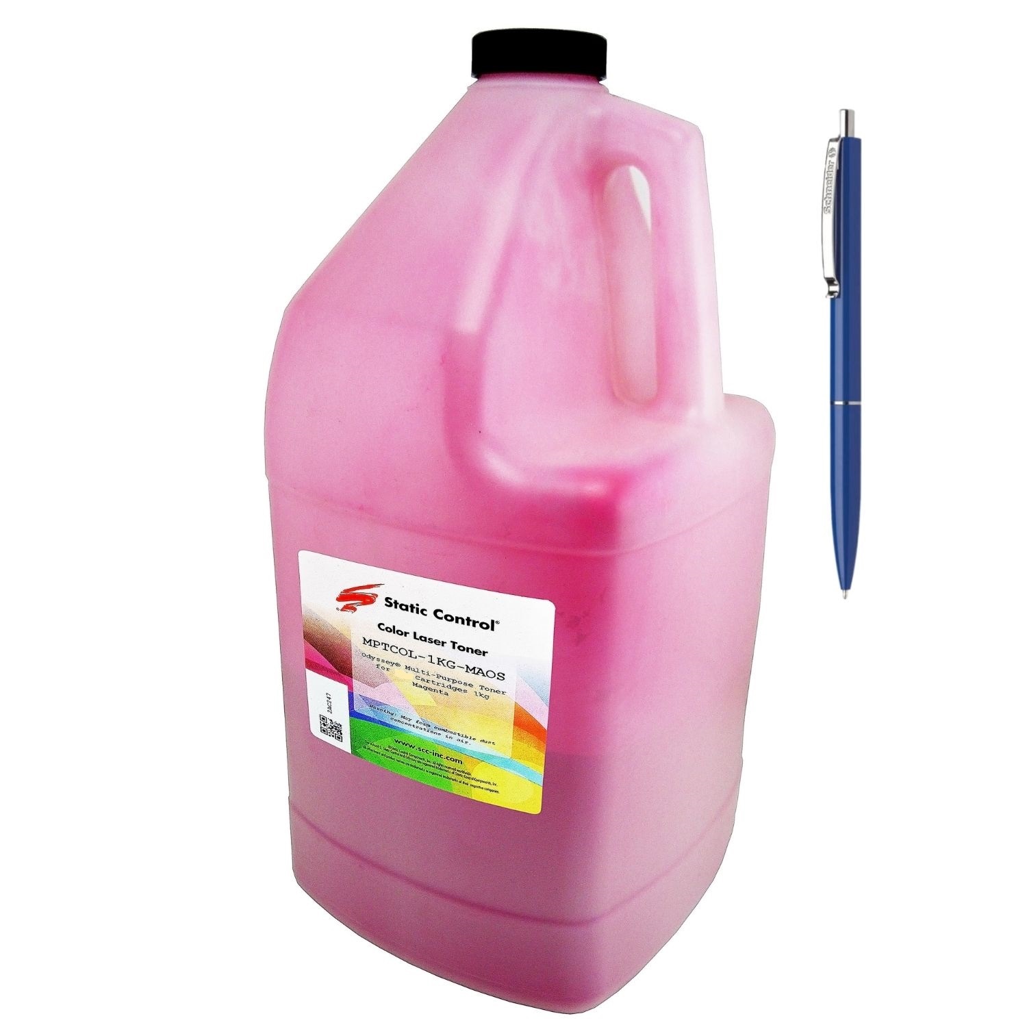 Bidon Refill Toner Static Control Component Compatibil HP W2213A (207A) Magenta 1000g si Pix Schneider