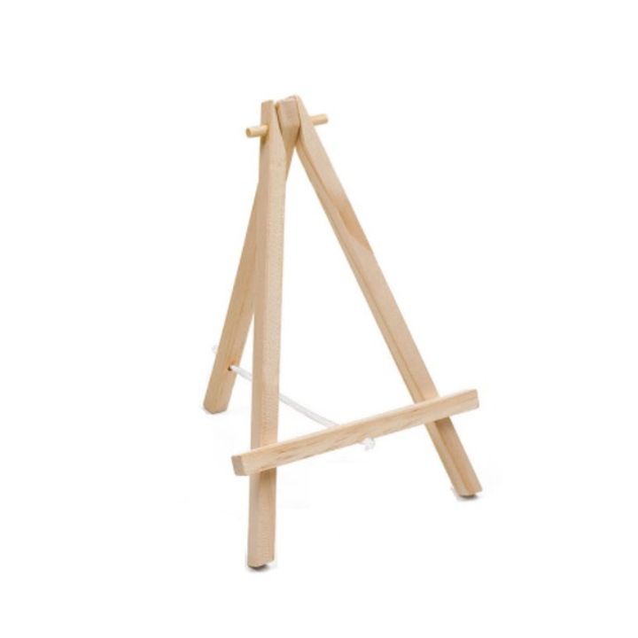 Sevalet mini, din lemn, pentru canvas, 20 cm