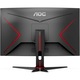 Монитор Gaming AOC 23.6'', VA, Full HD, Извит, 165Hz, 1ms, FreeSync Premium, Display Port, HDMI, VGA, C24G2AE/BK