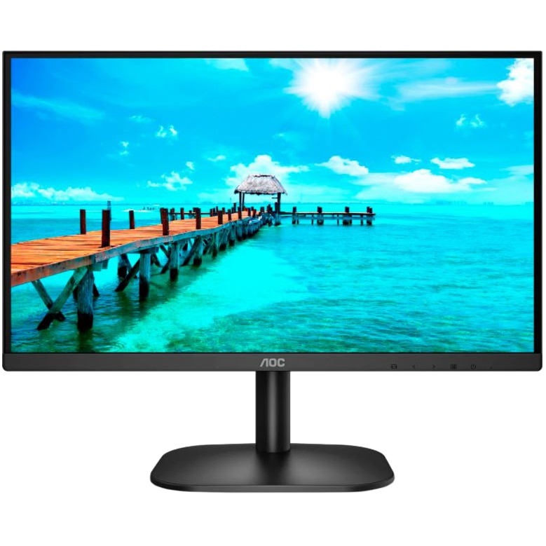 Monitor AOC LED IPS VA 23.8'', Full HD, 75Hz, 4ms, AdaptiveSync, HDMI, DVI, VGA, 24B2XDA