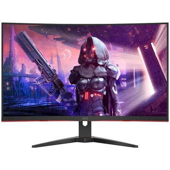 Monitor Gaming Curbat AOC LED VA 31.5'', QHD, 165Hz, 1ms, FreeSync Premium, Low Input Lag, Display Port, 2xHDMI, CQ32G2SE/BK Monitor Gaming Curbat AOC LED VA 31.5'', QHD, 165Hz, 1ms, FreeSync Premium, Low Input Lag, Display Port, 2xHDMI, CQ32G2SE/BK