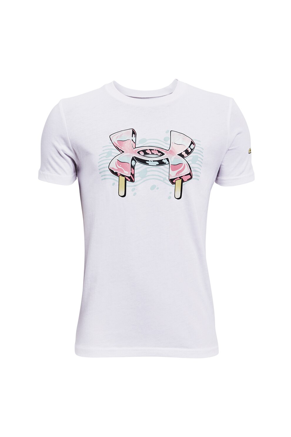 Under Armour, Tricou pentru fitness Popsicle, Alb
