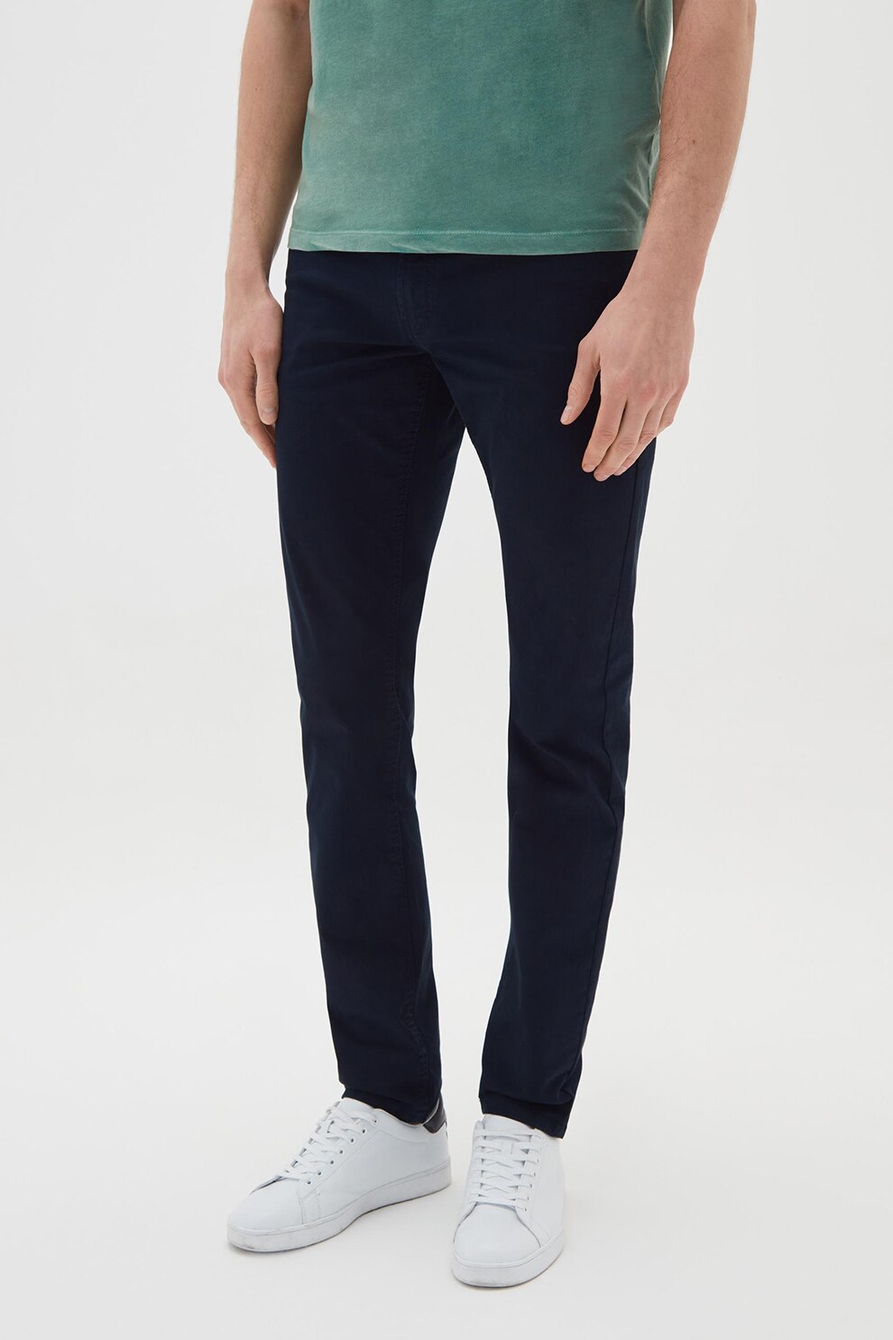 OVS, Pantaloni slim fit, Bleumarin inchis, M