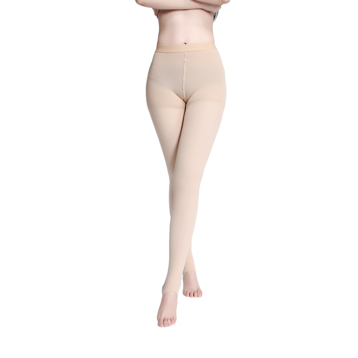 Ciorapi compresivi ZHZ - AM tip pantalon Bej - 15-21 - Varf Deschis - XXL
