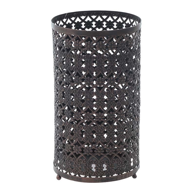 Suport umbrela metalic,Inart, 24 x24x42 cm, negru