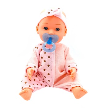 Set Papusa Bebelus care bea apa si face pipi,cu suzeta, biberon, scutec si olita, +3 ani Set Papusa Bebelus care bea apa si face pipi,cu suzeta, biberon, scutec si olita, +3 ani