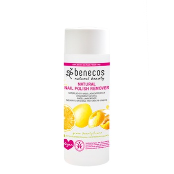 Dizolvant natural pentru lac de unghii, fara acetona, Benecos, 125 ml Dizolvant natural pentru lac de unghii, fara acetona, Benecos, 125 ml