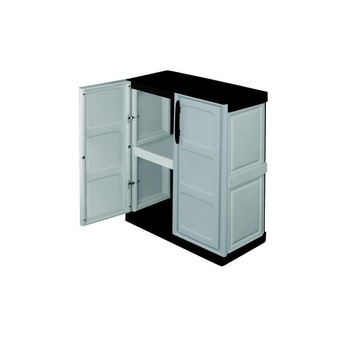 Dulap plastic 2 usi ArtPlast inaltime redusa, balamale de otel si raft 700x390x855mm Dulap plastic 2 usi ArtPlast inaltime redusa, balamale de otel si raft 700x390x855mm