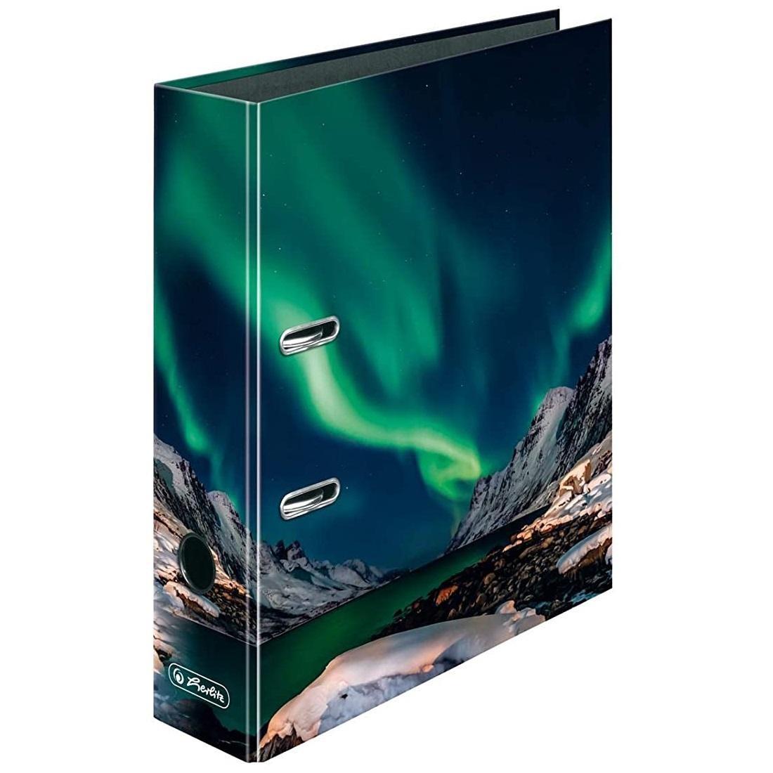 Biblioraft Herlitz MaxFile plastifiat, 8 cm Aurora boreala