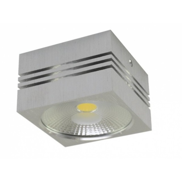 Strühm Gusti 10 W-os natúr fehér, ezüst mennyezeti lámpa