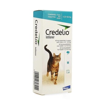 Tableta Credelio 48 mg pisica 2-8 KG, 1 tableta Tableta Credelio 48 mg pisica 2-8 KG, 1 tableta
