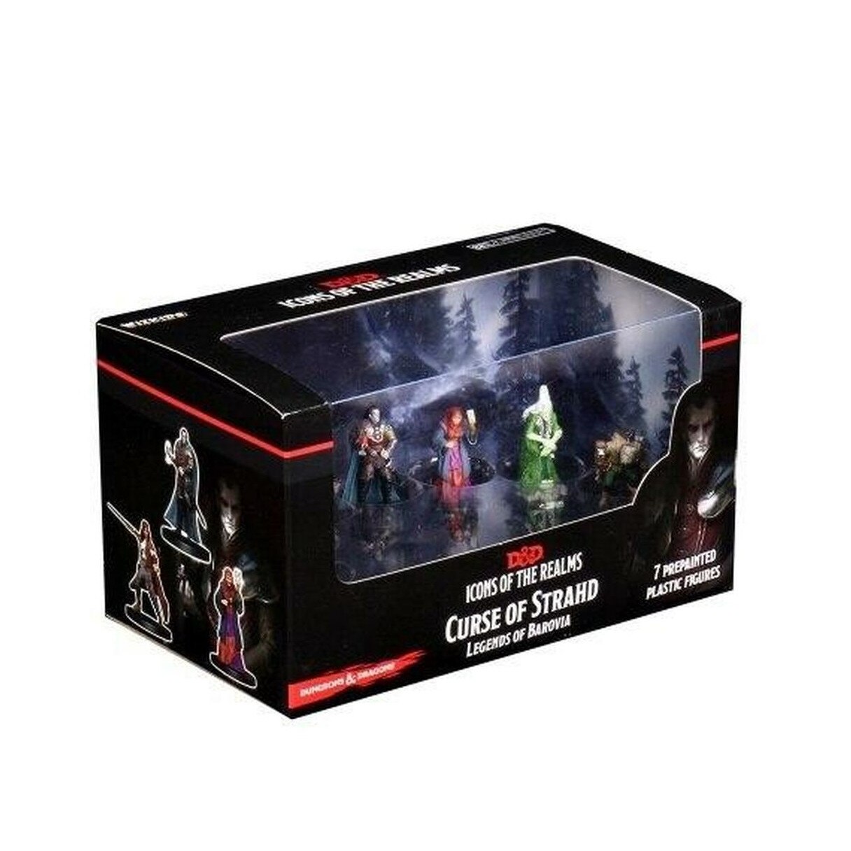 Set 7 figurine nepictate Dungeons & Dragons - Icons of the Realms: Curse of Strahd - Legends of Barovia Premium Box Set, limba engleza