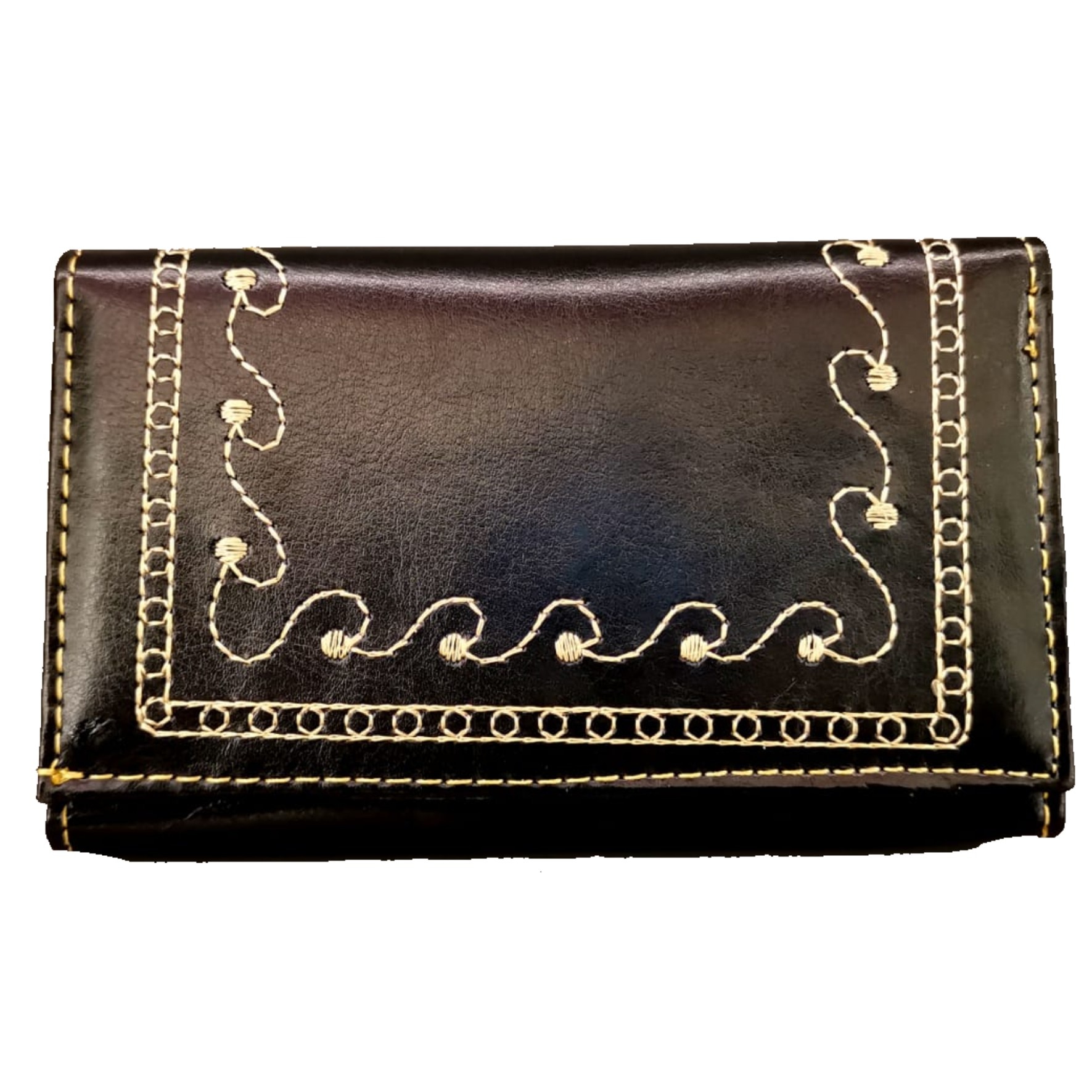 Portofel dama, din piele ecologica, negru, 18-2/4