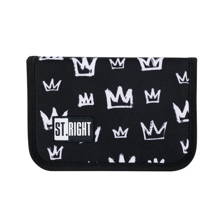 Penar neechipat 1 fermoar 2 extensii Majewski, Gama St. Right, Colectia Crowns, PC-03, 21x14x3.5 cm