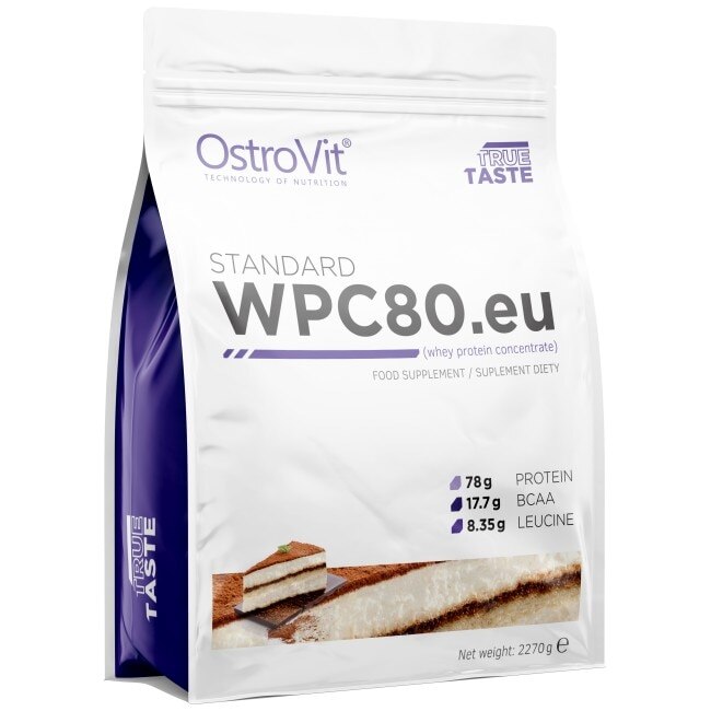 Supliment alimentar OstroVit Whey Protein Concentrate 80%, Tiramisu, 2270 gr