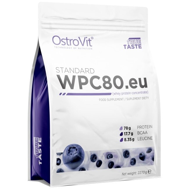 Supliment alimentar OstroVit Whey Protein Concentrate 80%, Coacaze, 2270 gr
