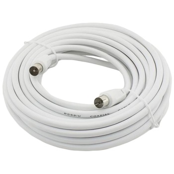 Cablu SBOX antena TV, RF-10, coaxial, mama-tata, 75 Ohm, 10 metri, alb Cablu SBOX antena TV, RF-10, coaxial, mama-tata, 75 Ohm, 10 metri, alb