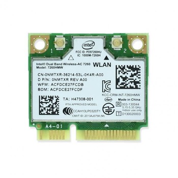 Placa de retea, Intel, 7260 7260ac 7260hmw 2.4 & 5g 867 M Bluetooth 4.0 Mini Pcie Wifi San Placa de retea, Intel, 7260 7260ac 7260hmw 2.4 & 5g 867 M Bluetooth 4.0 Mini Pcie Wifi San