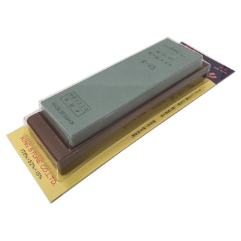 Piatra japoneza de ascultit cutite, King Deluxe G-45B, 220 granulattie, Gri Piatra japoneza de ascultit cutite, King Deluxe G-45B, 220 granulattie, Gri