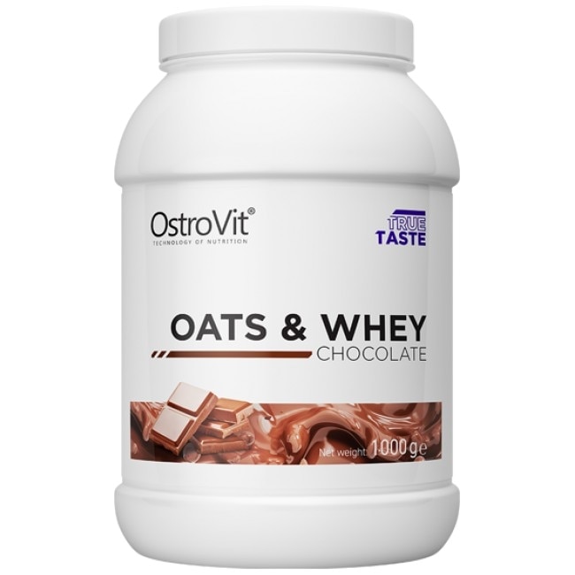 Supliment alimentar OstroVit Oats & Whey, Ciocolata, 1000 gr