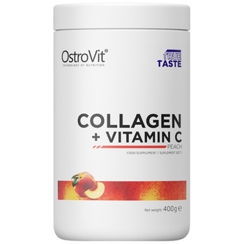 Supliment alimentar OstroVit Collagen + Vitamin C / Powder, Piersici, 400 gr Supliment alimentar OstroVit Collagen + Vitamin C / Powder, Piersici, 400 gr