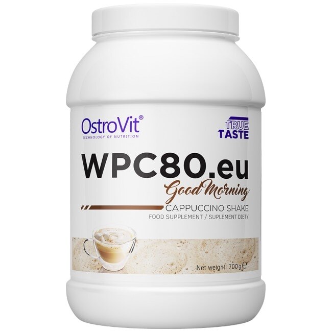 Supliment alimentar OstroVit WPC80.eu / Good Morning Protein, Cappucino, 700 gr