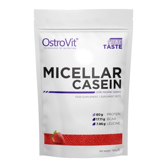 Supliment alimentar OstroVit Micellar Casein, Fructe de padure 700 gr