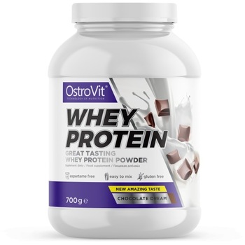 Supliment alimentar OstroVit Whey Protein, Ciocolata de Vis , 700 gr Supliment alimentar OstroVit Whey Protein, Ciocolata de Vis , 700 gr